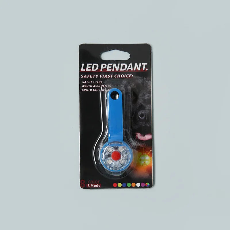 LED Pet Tracking Luminous Pendant Bright Ligh Dogs Collars Dog Wear Loss Weatherproof LED Safety Light USB Rechargeable Safety