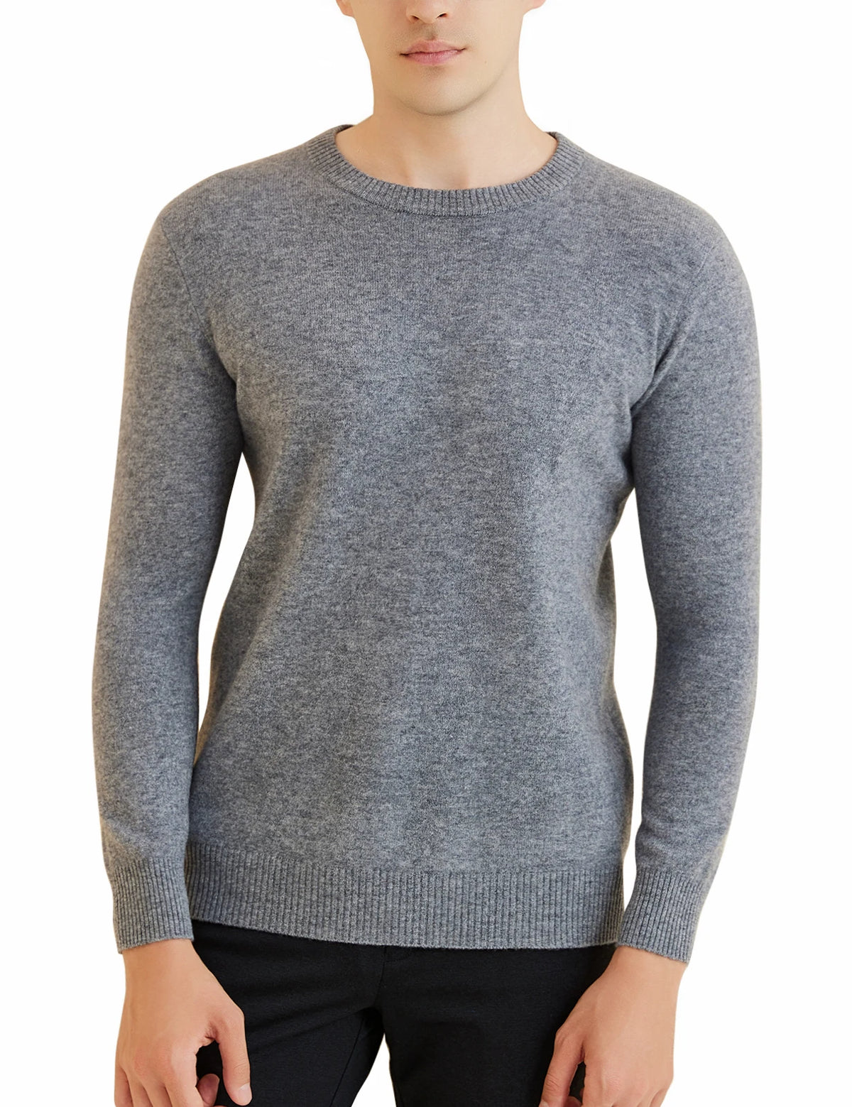 Sweater for Men 100% Merino Wool Knit Sweaters New Fall Winter Warm Long Sleeve Pullover Male Soft Jumper Korean Luxury Clothing