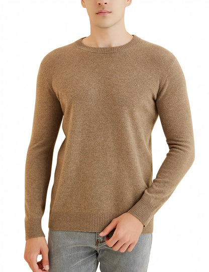 Sweater for Men 100% Merino Wool Knit Sweaters New Fall Winter Warm Long Sleeve Pullover Male Soft Jumper Korean Luxury Clothing