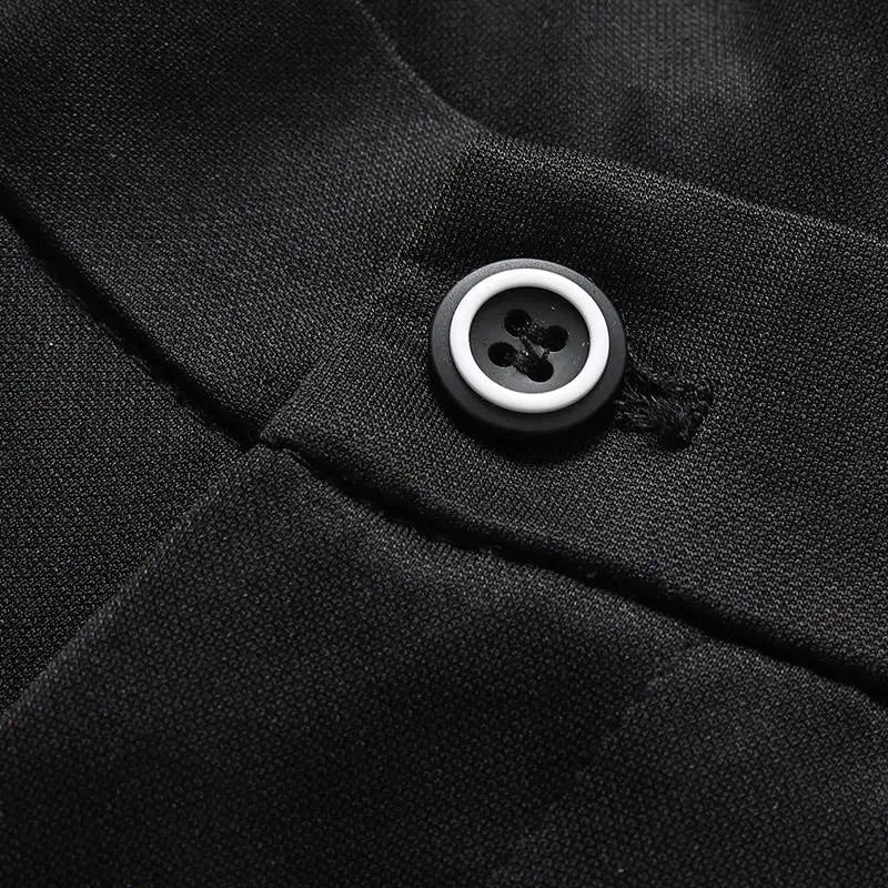 Suit Pants for Men Fashion Elegant Male Dress Pants Solid Color Straight Long Trousers Man Slim Fit Formal Trousers Black