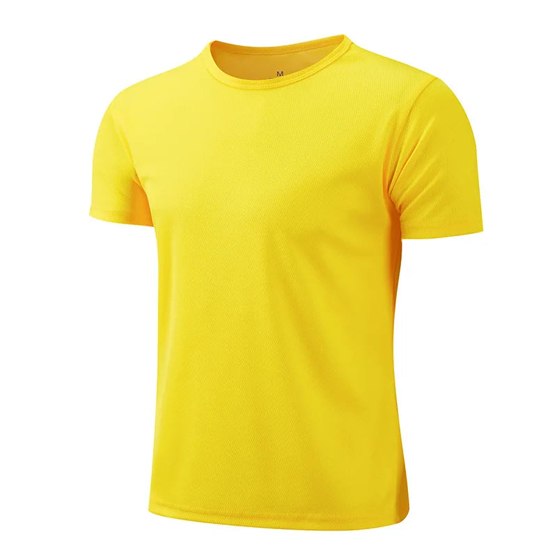 CT0003 Wholesale Men New Fashion Summer Casual Custom logo Polyester Quick Dry Plain Blank T Shirts Blouses