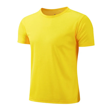 CT0003 Wholesale Men New Fashion Summer Casual Custom logo Polyester Quick Dry Plain Blank T Shirts Blouses