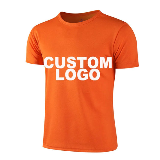 CT0003 Wholesale Men New Fashion Summer Casual Custom logo Polyester Quick Dry Plain Blank T Shirts Blouses