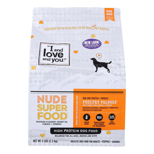 UD2 I and Love and You Nude Food-Poultry Palooz.a Case of 3 Healthy Chicken Flavor Cat Food 5 Lb Bag