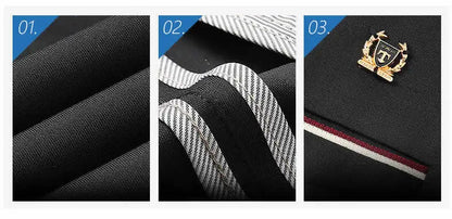 Suit Pants for Men Fashion Elegant Male Dress Pants Solid Color Straight Long Trousers Man Slim Fit Formal Trousers Black