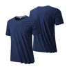 Custom Logo Fitness Nylon Spandex Men's Breathable Quick Dry Sport Short Sleeve Workout Gym Wear Blank Athletic T Shirt