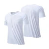 Custom Logo Fitness Nylon Spandex Men's Breathable Quick Dry Sport Short Sleeve Workout Gym Wear Blank Athletic T Shirt