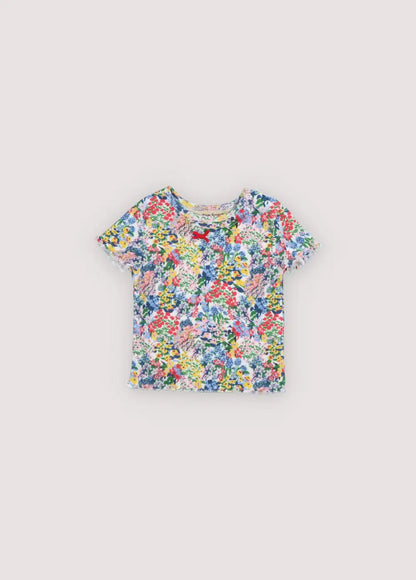 Baby Sets Spring/Summer TNS26 New Girl Printed Short-sleeved T-shirt Shorts Baby Blouse Bloomers Romper