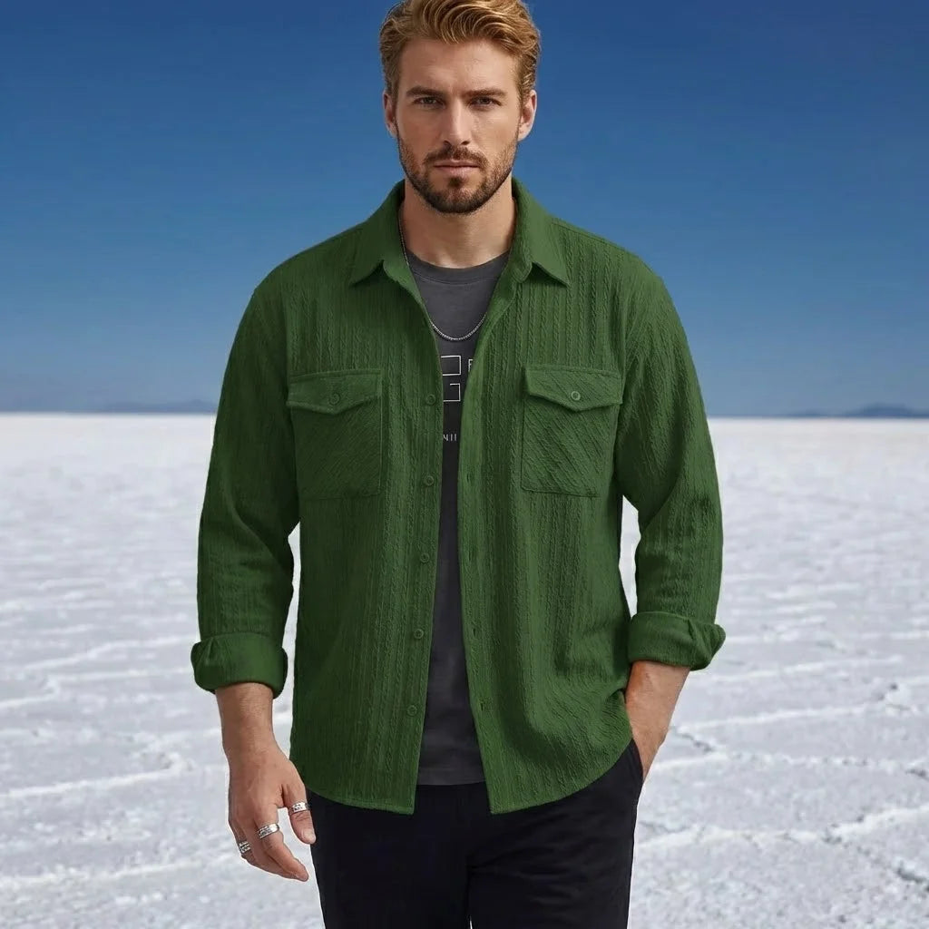 Spring Summer New Shirt Arrival Men's Casual Daily Wear Top Multi Color Fashion Trendy Comfortable Cardigan Coat