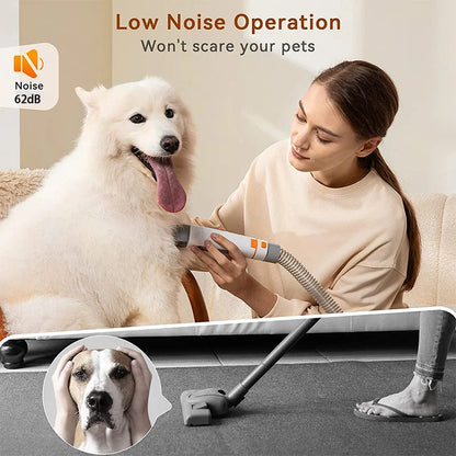 Pro Pet Grooming Kit Pet Hair Professional Grooming Clippers with 7 Grooming Tools for Dogs Cats and Other Animals
