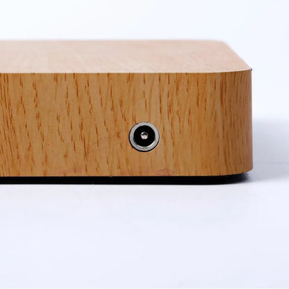 ZK30 Levitating Moon Lamp Night Light Floating 3D Printing LED Moon Lamp with Wooden Base and Magnetic with 3 Colors
