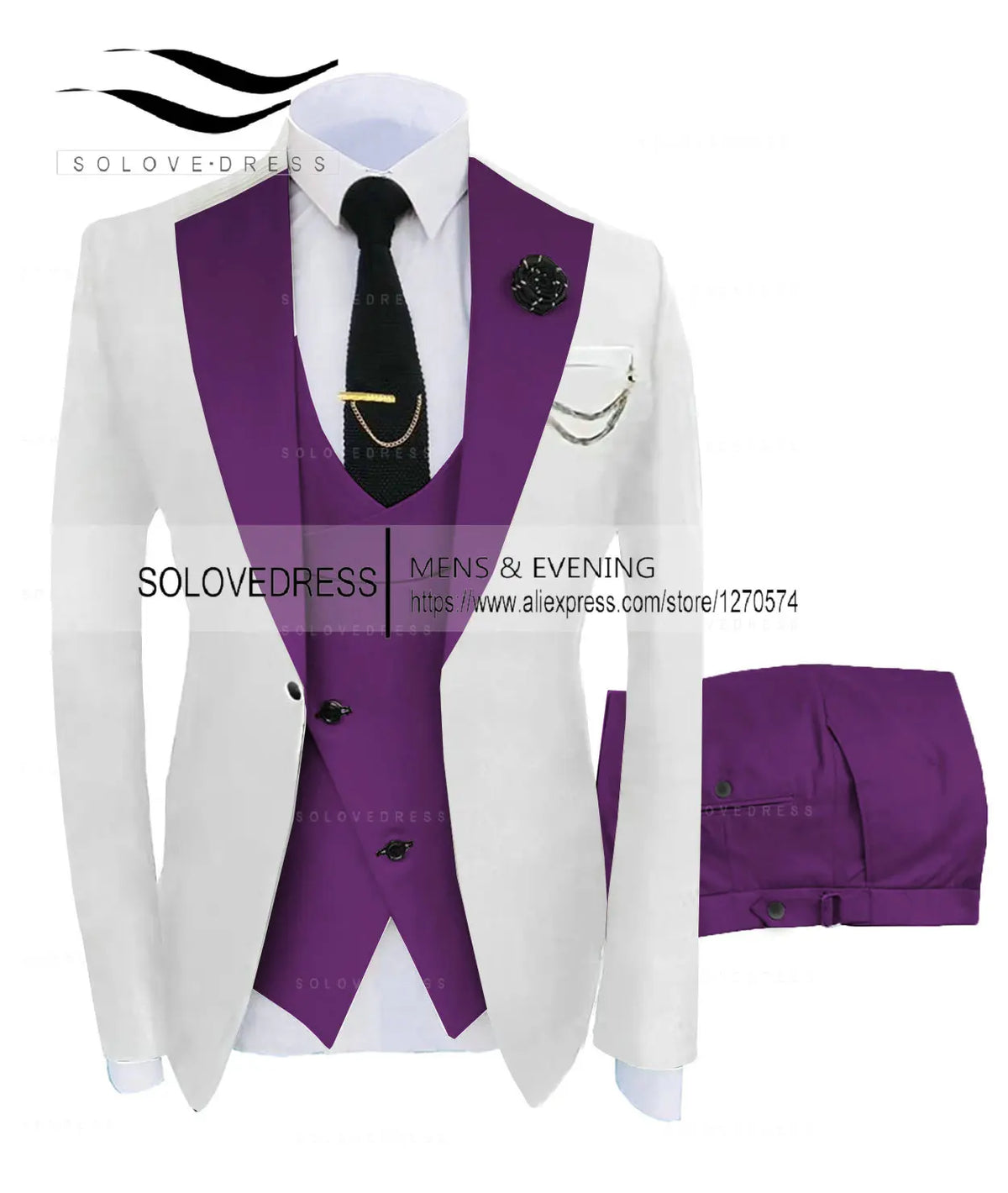 ( Jacket + Vest + Pants )Suits for Mens 2024 Casual Business Suit High-end Social Formal Suit 3 Pcs Set Groom Wedding Men