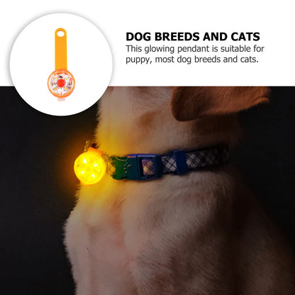 LED Pet Tracking Luminous Pendant Bright Ligh Dogs Collars Dog Wear Loss Weatherproof LED Safety Light USB Rechargeable Safety