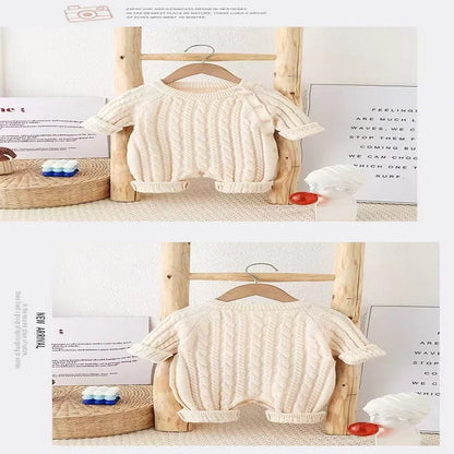 Baby Spring Clothes, Sweaters, Knitwears, Baby Girl's One-Piece Jumpsuit, Newborn Crawling Clothes, Spring & Fall Princess Outing Clothes