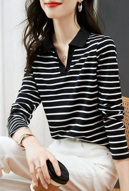 Woman Tshirt 100℅ Cotton With Collar Polo Neck T Shirt for Women New Youthful Clothes Original Casual Tops Clothing Sales Basic