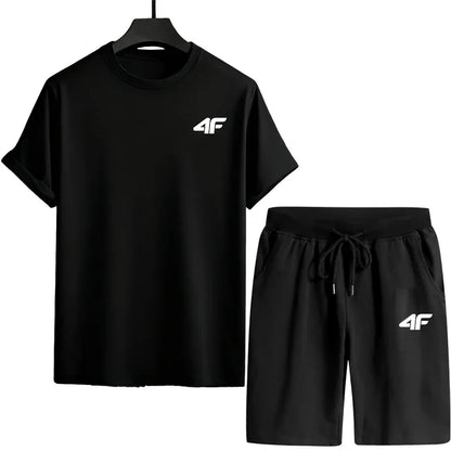 Spring Summer Daily Casual Fashion Short Sleeve Outfit T-shirt and Shorts 2026 New Arrival Tracksuit for Man Men's Clothes