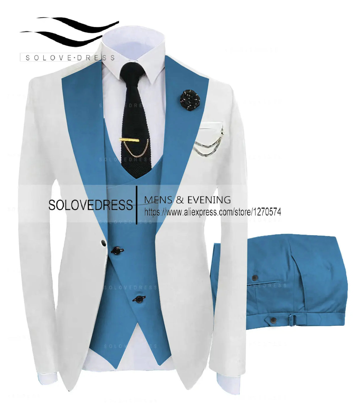 ( Jacket + Vest + Pants )Suits for Mens 2024 Casual Business Suit High-end Social Formal Suit 3 Pcs Set Groom Wedding Men