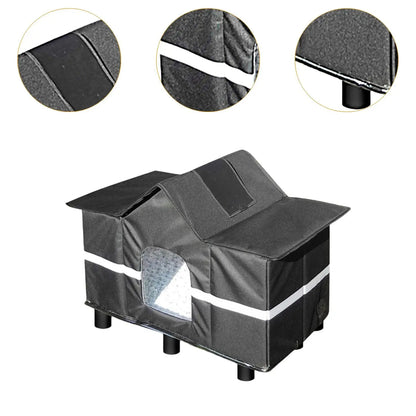 Outdoor Cat House Puppy Tent House Weatherproof Dog Kennels Cat Nest Homeless Pet Tent Wide Winter Shelter for Camping Kitten