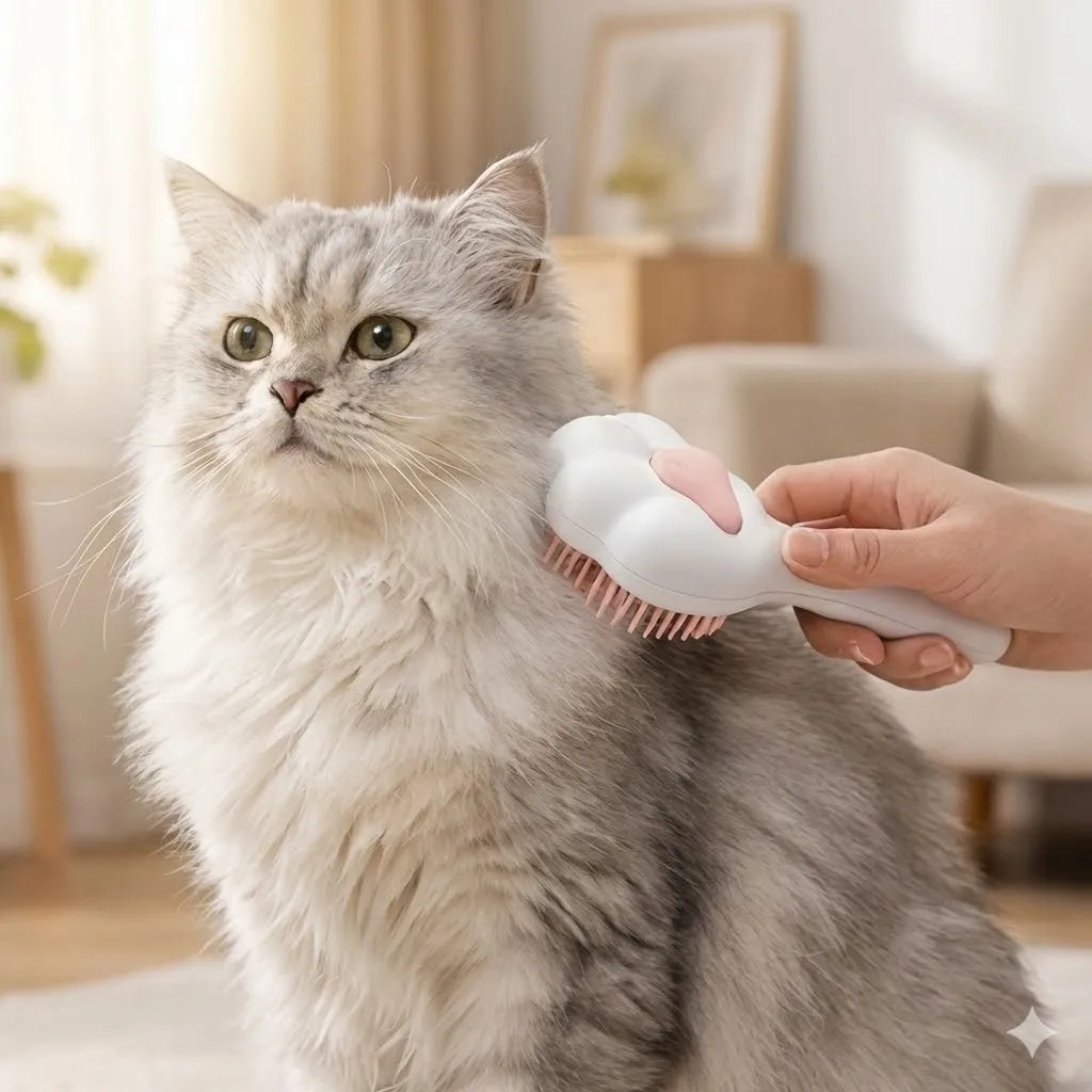 Cute Cat Paw Grooming Brush Pet Massage Comb Hair Removal Tool for Cats Dogs Interactive Puppy Kitten Cleaning Accessories