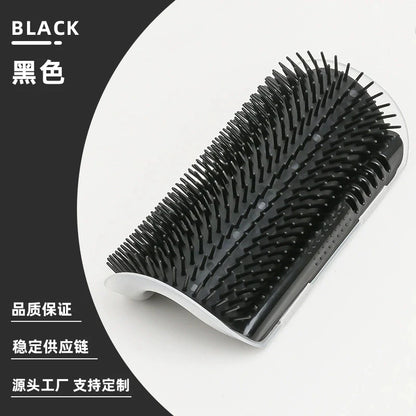 Cat Self Groomer with Massage Comb Brush - Perfect for Kitten and Puppy Grooming and Relaxation Wall-Mounted