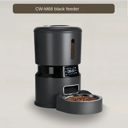 Automatic Cat Food Machine, 5G Wifi Connection, Pet Timed Intelligent Feeder with Preservation Function, Suitable for Cats/Dogs