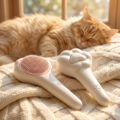 Cute Cat Paw Grooming Brush Pet Massage Comb Hair Removal Tool for Cats Dogs Interactive Puppy Kitten Cleaning Accessories