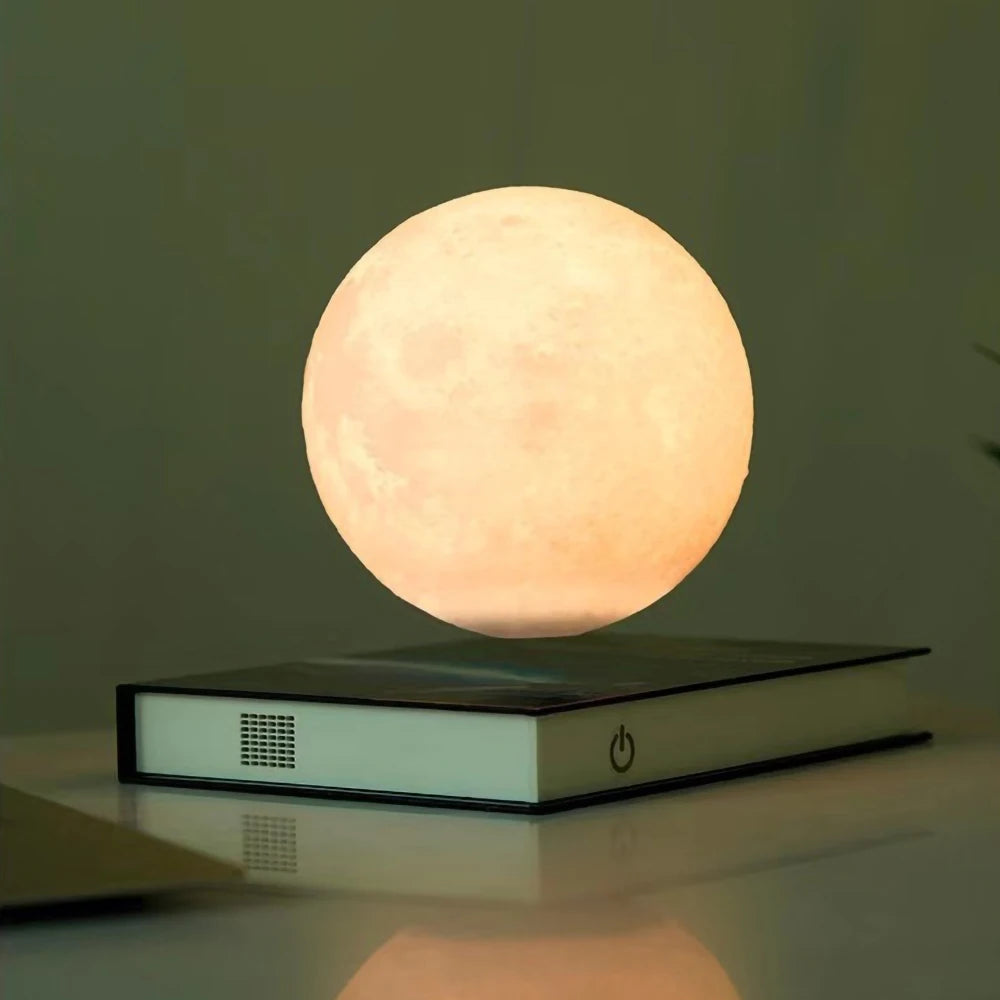 Creative Magnetic Levitation Book Lamp Touch Suspension Moon Night Light Bedroom Bedside Desk Decoration Atmosphere Lamp