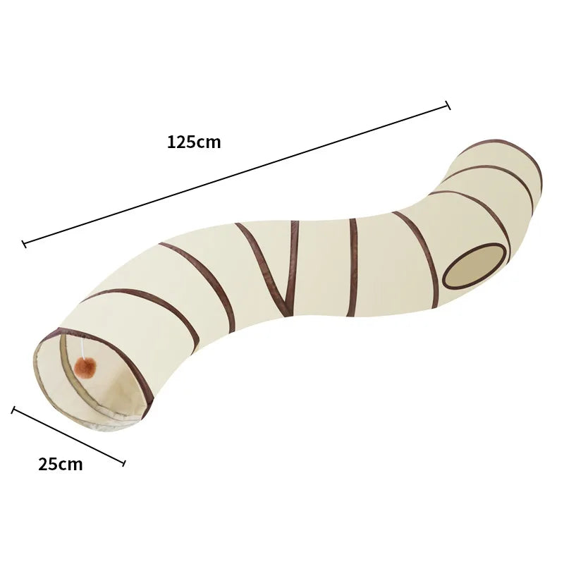 Cat teaser toy - for amusing and relieving boredom of cats. Cat tunnel tent - for creating a small cat passage