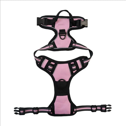 Dog Harness No-Pull Service Vest with Reflective Adjustable Soft Padded Comfortable for Outdoor Easy Walking No Choke for Pets