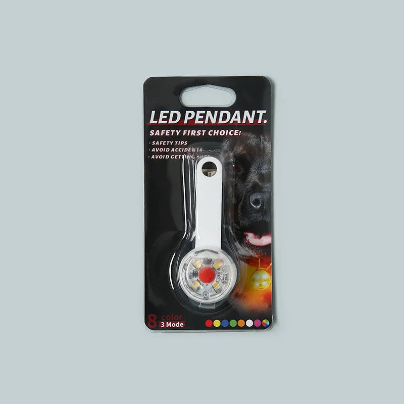 LED Pet Tracking Luminous Pendant Bright Ligh Dogs Collars Dog Wear Loss Weatherproof LED Safety Light USB Rechargeable Safety