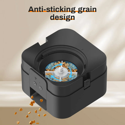 Pet feeding machine, APP controlled automatic cat feeder, cat dry food dispenser, suitable for small and medium-sized pet feeder