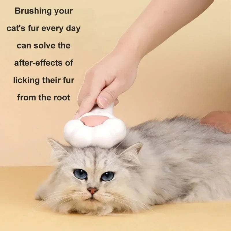 Cute Cat Paw Grooming Brush Pet Massage Comb Hair Removal Tool for Cats Dogs Interactive Puppy Kitten Cleaning Accessories