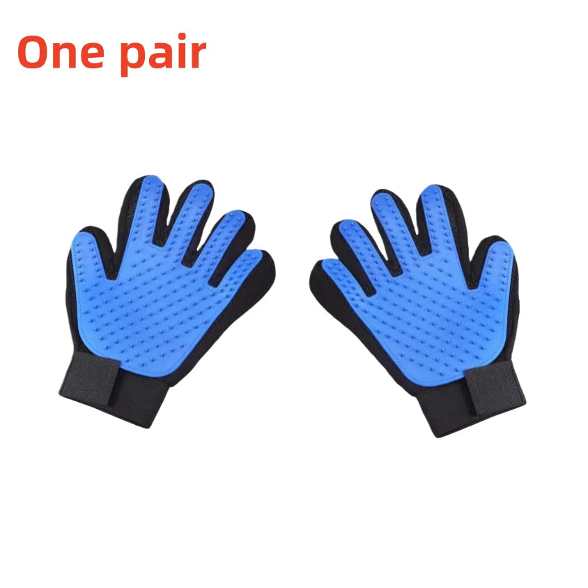 Pet Glove Cat Grooming Glove Cat Hair Deshedding Brush Gloves Dog Comb for Cats Bath Hair Remover Clean Massage Brush For Animal