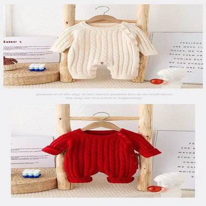 Baby Spring Clothes, Sweaters, Knitwears, Baby Girl's One-Piece Jumpsuit, Newborn Crawling Clothes, Spring & Fall Princess Outing Clothes