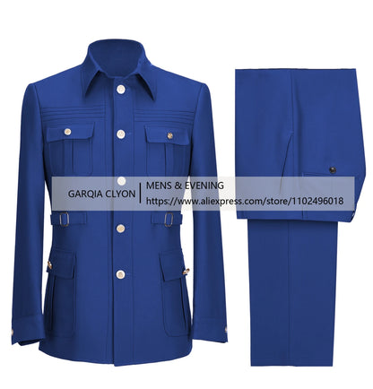 Latest Design Men Suits Blazer Pants 2 Pieces Male For Business Coat Jacket Blazer Groom Tuxedo Single Breasted