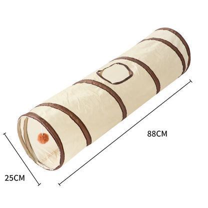 Cat teaser toy - for amusing and relieving boredom of cats. Cat tunnel tent - for creating a small cat passage