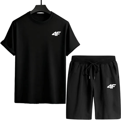 Spring Summer Daily Casual Fashion Short Sleeve Outfit T-shirt and Shorts 2026 New Arrival Tracksuit for Man Men's Clothes