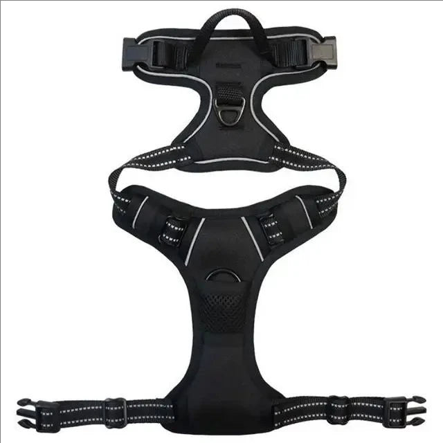 Dog Harness No-Pull Service Vest with Reflective Adjustable Soft Padded Comfortable for Outdoor Easy Walking No Choke for Pets
