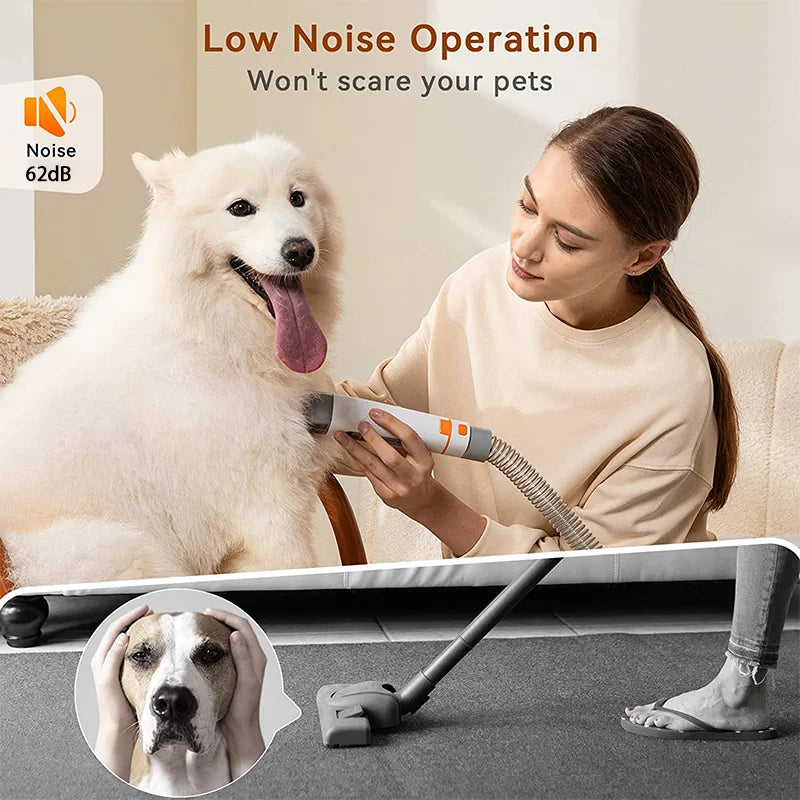 Pro Pet Grooming Kit Pet Hair Professional Grooming Clippers with 7 Grooming Tools for Dogs Cats and Other Animals