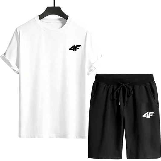 Spring Summer Daily Casual Fashion Short Sleeve Outfit T-shirt and Shorts 2026 New Arrival Tracksuit for Man Men's Clothes