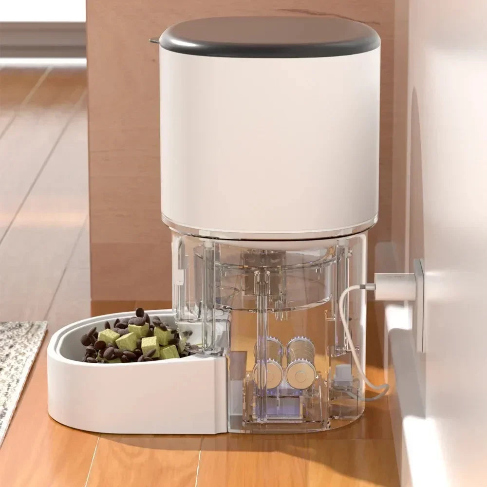 WiFi Automatic Cat Feeder 4L 2.4G Timed Multiple Auto Smart Dog Electric Self Feeding Remote Control Dry Food Basic Dispenser