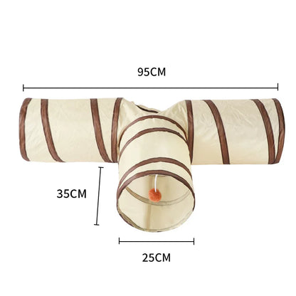 Cat teaser toy - for amusing and relieving boredom of cats. Cat tunnel tent - for creating a small cat passage