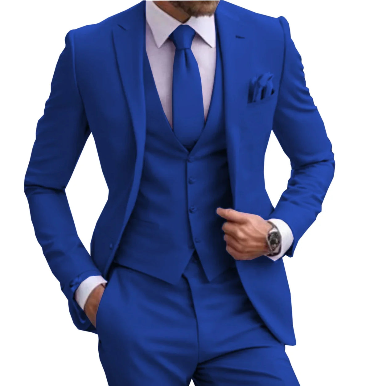 Suits for Men Lilac Stylish 3 Piece Classic Tuxedos Blazer Vest Pants Formal Elegant Male Wedding Groomsman Bespoke