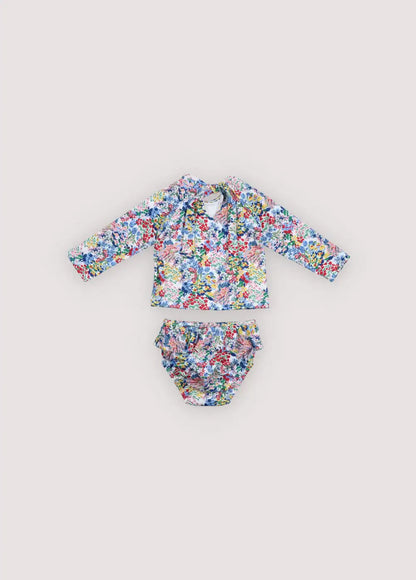 Baby Sets Spring/Summer TNS26 New Girl Printed Short-sleeved T-shirt Shorts Baby Blouse Bloomers Romper