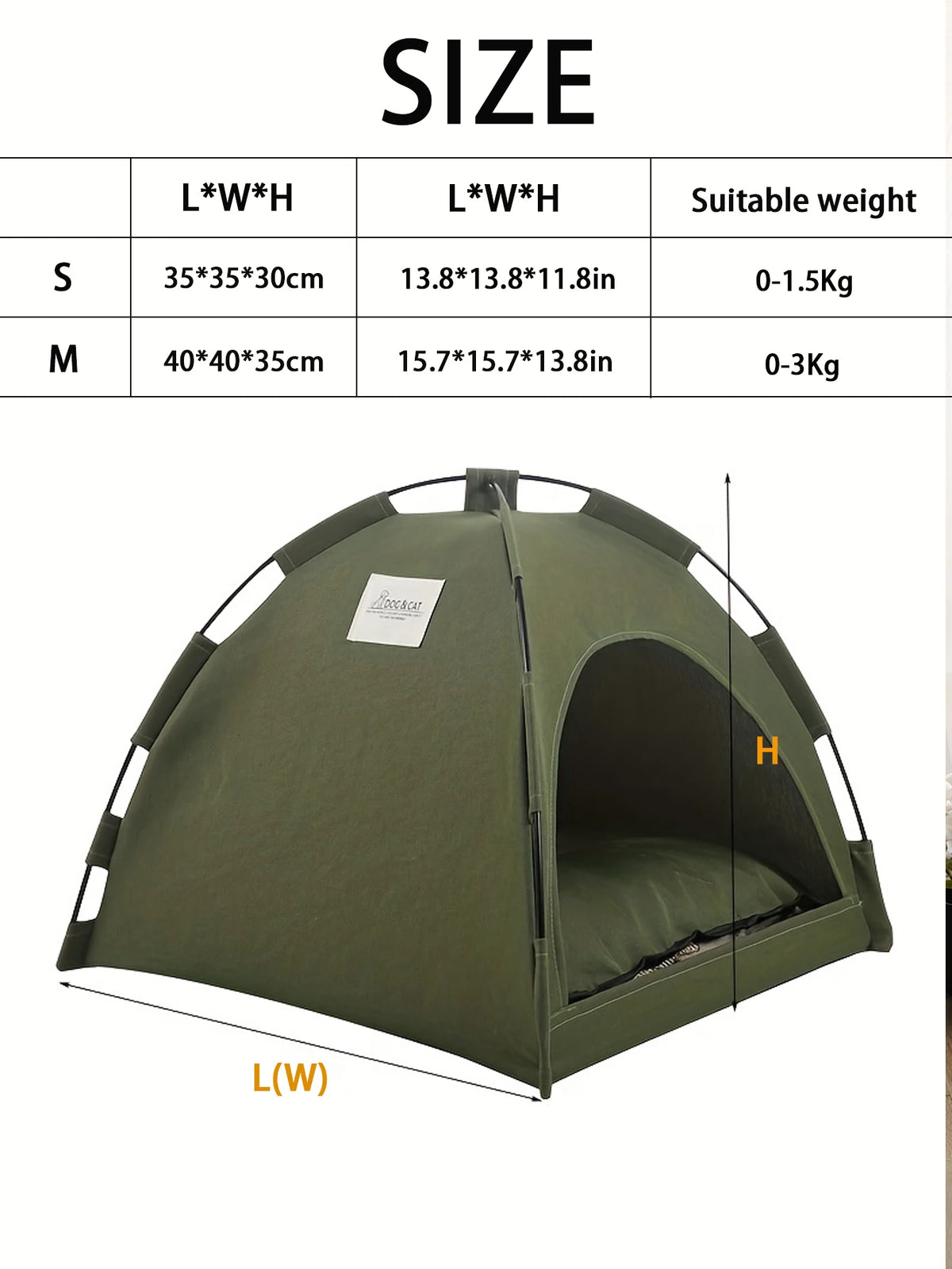 Pet Tent House Removable Enclosed Dog Cat Tent Bed Indoor Folding Portable Comfortable Kitten Bed Kennel For Small Pets