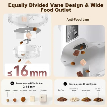 WiFi Automatic Cat Feeder 4L 2.4G Timed Multiple Auto Smart Dog Electric Self Feeding Remote Control Dry Food Basic Dispenser