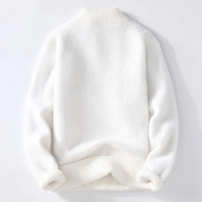 Sweaters men 2025 winter korean style mens warm sweater V-neck men sweaters autumn Men's wool pullovers men full size M-XXXL