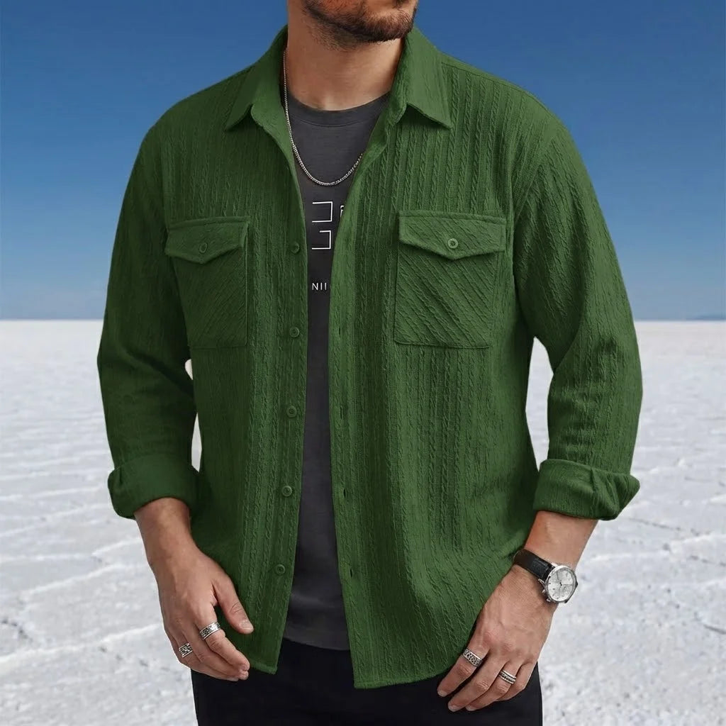 Spring Summer New Shirt Arrival Men's Casual Daily Wear Top Multi Color Fashion Trendy Comfortable Cardigan Coat