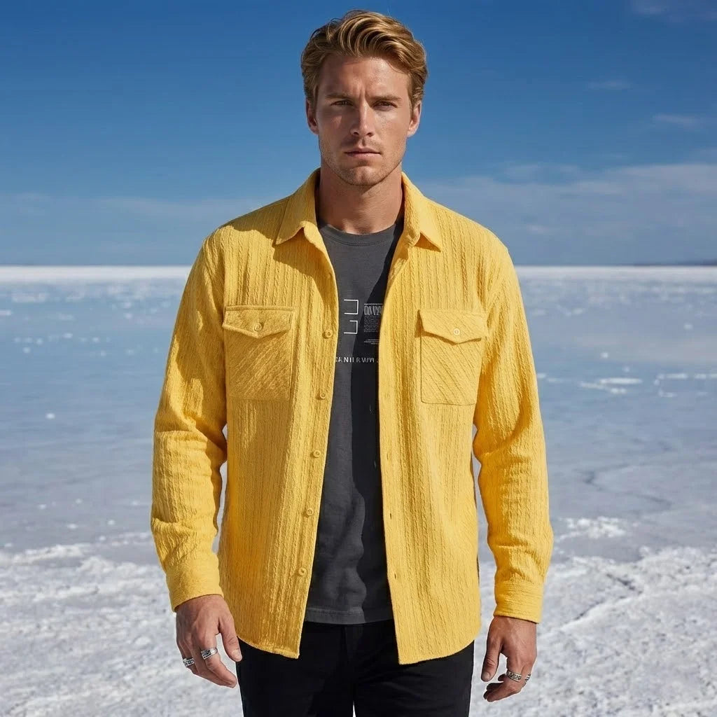 Spring Summer New Shirt Arrival Men's Casual Daily Wear Top Multi Color Fashion Trendy Comfortable Cardigan Coat