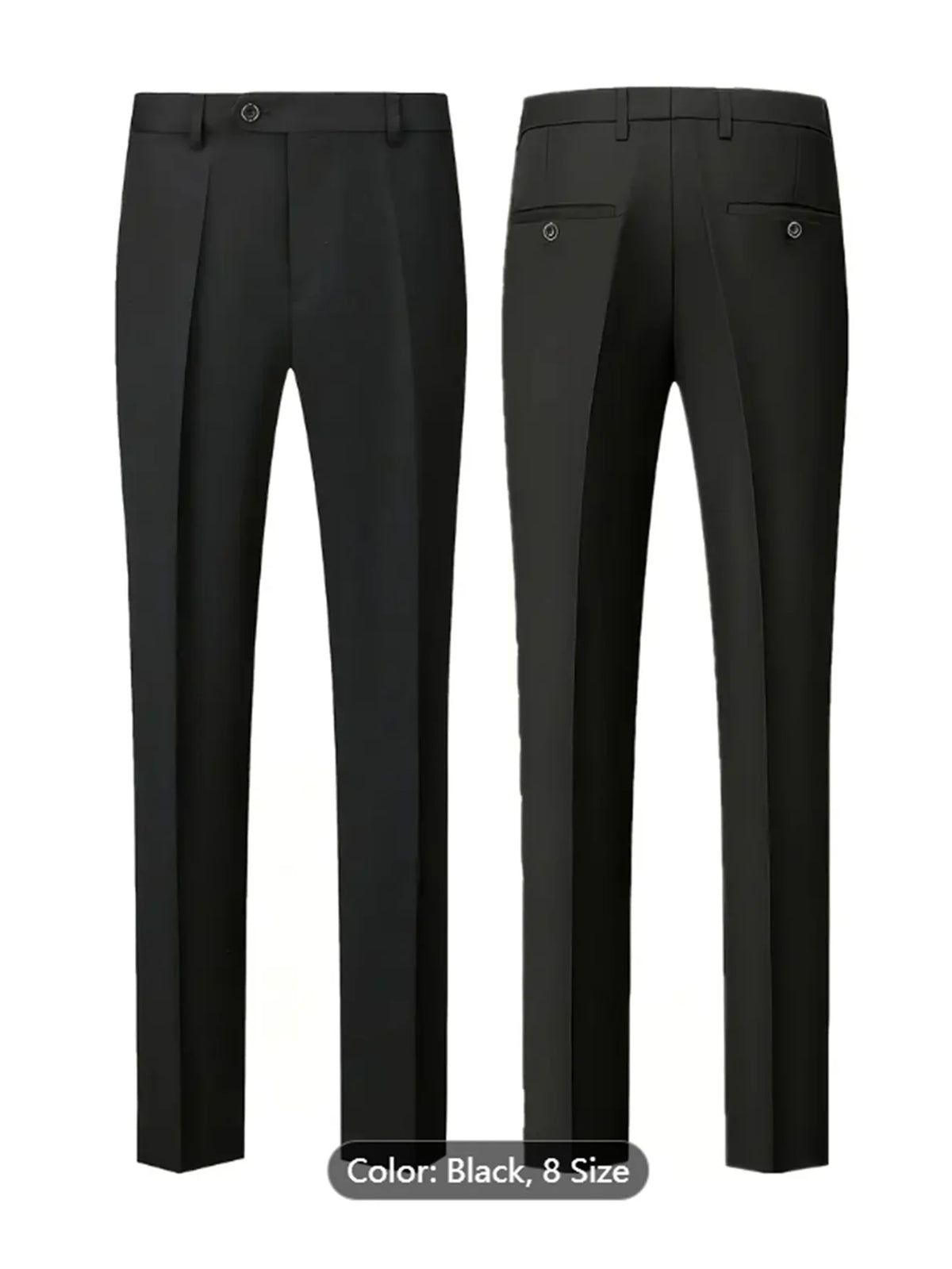 Men's Business Casual Suit for Weddings, Genuine Blazer, Vest and Pants, Big & Tall,Slim Fit Waistcoat, Dress Trousers, US Size